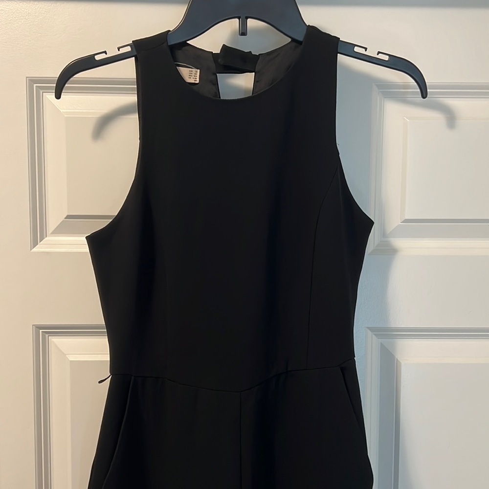 MANGO Sleeveless Black Jumpsuit Size XS EUC